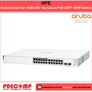 HPE Aruba Instant On 1830 24G 12p Class4 PoE 2SFP 195W Switch (JL813A)