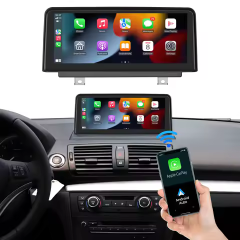 Wireless 10.25 Inch Touch Screen Car Stereo For BMW 1 Series E81/E82/E87/E88 2004-2008 GPS Android A