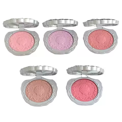 Flowers Know Shell's Jewel Collection Silk Satin Blush Lightweight Highly Pigmented Blusher Powder L