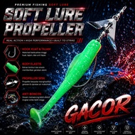 REPLIKA Zman replica soft lure bait 8 cm + 8 gram propeller - fishing hook