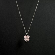 Lucky Four-Leaf Clover Necklace Leaf Clover Necklace Opal Graduation Gift for Classmates Girlfriends