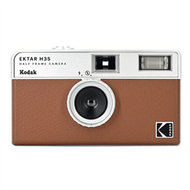 【Kodak 柯達】復古底片相機 Kodak Ektar H35 焦糖棕 半格機 (新品)