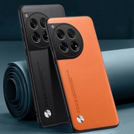 Luxury PU Leather Case For OnePlus 12 12R OnePlus12 Back Cover Silicone Protection Phone Case For On