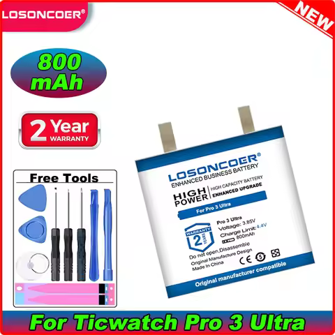 Long-lasting Performance for Your Ticwatch Pro 3 Ultra For Ticwatch Pro3 Ultra: Guaranteed by LOSONC