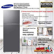 SAMSUNG RT47CG6444S9SS 460L Top Mount Freezer Refrigerator, 3 Ticks