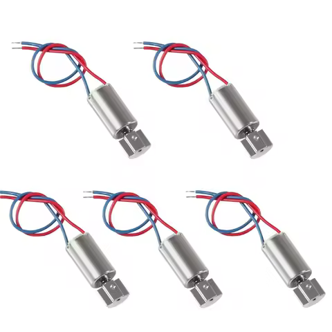 5pcs DC Miniature Micro Vibrating Vibration Coreless Motor 1.5V 3V 12000RPM 6x10/12/14mm Small Elect