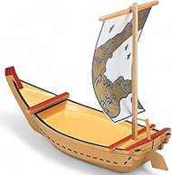 J-kitchens 872289 Serving Plate (Plate) ABS Treasure Boat, White Wood, 24.6 inches (62.5 cm), Made i