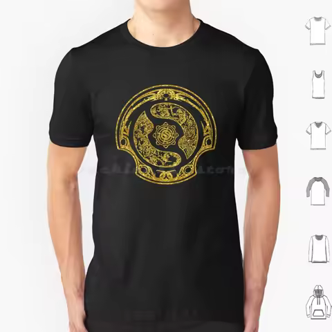 Aegis Gold Version T Shirt Cotton Men Women DIY Print Aegis 2 Battle Pass International Compendium R