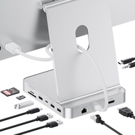 PULWTOP Upgraded 11 in 1 USB C Hub for iMac 24 inch USB Hub M1 M3 M4 Support M.2 SSD 4K HDMI Etherne