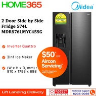 Midea 2 Door Side by Side Fridge 574L MDRS761MYC45SG