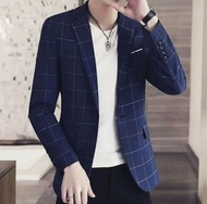 Jas Tartan Pria  Jas Formal Pria Motif Kotak   Jas Style korea  Blazer kotak/Blezer Formal