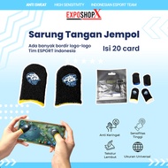 Esport Team Thumb Gloves 1 Card Anti-Sweat, Slippery, Elastic Esport Gaming Finger Protector/ Finger
