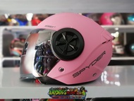 Spyder Reboot 2  MATT PINK Half Face Single Visor Helmet FREE CLEAR VISOR