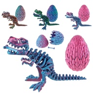 3D Printed Dragon and Dragon Egg Set Realistic 3D Dragon Toy Exquisite 3D Printed Dragon Ornament Cr
