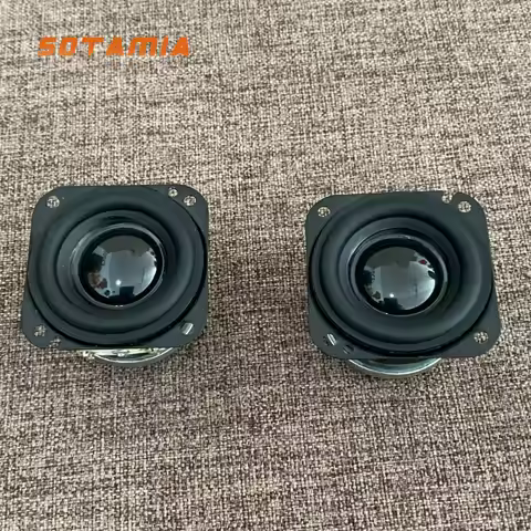 SOTAMIA 2pcs 40mm 1.5 Inch Mini Full Range Speaker 4 Ohm 10W High End Home Smart Broadcast Audio DIY