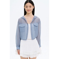 8 seconds Hooded Long Sleeve Shirt - Sky Blue