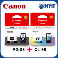 Canon PG-88 CL-98 Black and Color Ink Original Genuine Cartridge Bundle