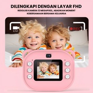 KAMERA MINI DIGITAL ANAK-ANAK DENGAN PENCETAKAN INSTAN, KAMERA GANDA DAPAT MEREKAM VIDEO SELFIE, 48 