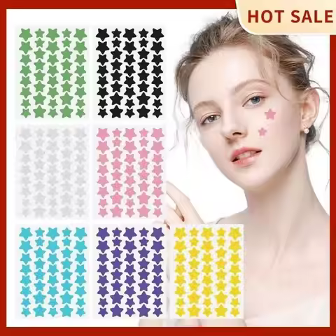 40pcs Pimple Patches Colorful Star-Shaped PE Pimple Patches For Ance Cute And Invisible Pimple Cover