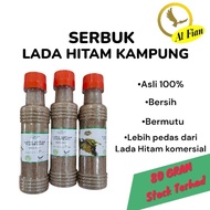 SERBUK LADA HITAM KAMPUNG | Lada Hitam Terengganu | Pedas | Asli | Lada Hitam Sebuk Powder | Black P