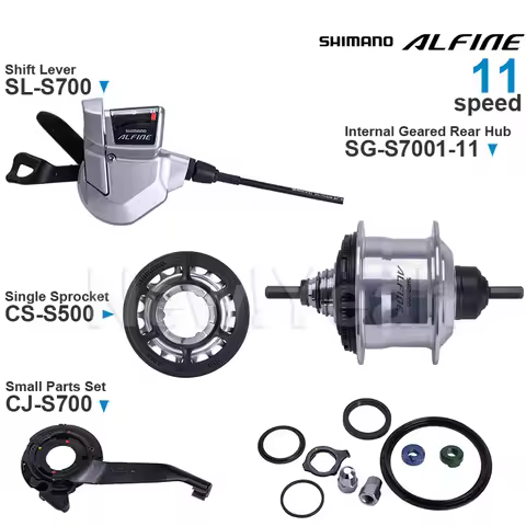 SHIMANO ALFINE 11-speed Groupset SL-S700 Internal Geared Rear Hub SG-S7001-11 CS-S700 CJ-S700 Origin