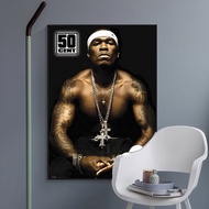 New 50 Cent Classic Rapper Singer Star Album Cover Poster Prints Wall Art Canvas Oil Painting Picture Photo Gift Room Home Decor