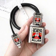 Straight Black Charger Case (Case ONLY) Cute Words Compatible For Charger iphone, Vivo & Xiaomi