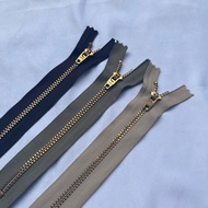HIJAU YKK 4YG Iron Zipper @price per piece. Cream, Brown & Army Green, Length 6 - 7.5 Inches