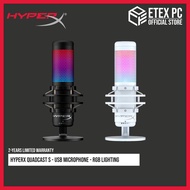 HyperX QuadCast S - USB Microphone - RGB Lighting - Black / White