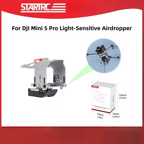 For DJI Mini 5 Pro Photosensitive Airdropper Drone Dispenser Air Dropper for DJI Mini 5pro Drone Acc