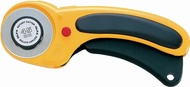 OLFA 45mm Ergonomic Rotary Cutter (RTY-2/DX) - Rotary Fabric Cutter w/ Blade Cover & Squeeze Trigger