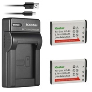 Kastar 2-Pack Battery and Slim USB Charger Compatible with Casio NP-90 NP-90DBA Battery, BC-90L Char