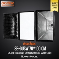 Godox Softbox SB-GUSW 70*100 cm. Quick Release Quad Softbox With Grid ( Bowen Mount ) / Godox Thaila