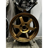 AOW SPORT RIM THAILAND TE37 BRONZE FLOW FORMING SIZE 15 x 7JJ ET35 4x100