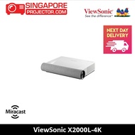 ViewSonic X2000L-4K 4K HDR Ultra Short Throw Smart Laser Projector