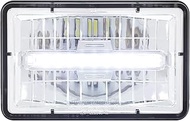 United Pacific 31152 Headlight 4" x 6" Rectangular LED Headlight with Daytime Running Light - Low Be