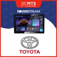 SOUNDSTREAM 9'/10' QLED (4+64GB/6+128GB) Car Player FOR TOYOTA - CYBER 360 Cam Supported, DSP, 4G SI
