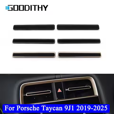 For Porsche Taycan 9J1 Front Central Middle AC Air Vent Grille Outlet Trim Strip Car Accessories 201