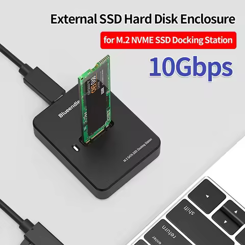 M.2 NVME SATA SSD Docking Station Base External SSD Hard Disk Enclosure 10Gbps Online Reading Writin