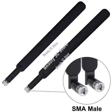 8X SMA Antenna 4G LTE High Gain 9Dbi Wifi Antenna Dual Band(2.4Ghz&5.8Ghz) Omni-Directional Antenna 