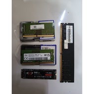 SK HYNIX Used AS-IS Memory and Storage Components 田 VGEN 8GB + 2x SO-DIMM 4GB + NVMe 512GBSK Hynix