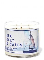 Bath &amp; Body Works - Sea Salt and Sails 三芯香薰蠟燭 (平行進口貨品)