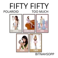 POLAROID FIFTY FIFTY TOO MUCH 5 PCS KPOP UNOFFICIAL ATHENA KEENA HANA YEWON CHANELLE