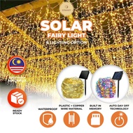 Waterproof 12M Solar Light Fairy Light Lampu Kelip Kelip Solar Waterproof Lamp Home Decoration Outdo