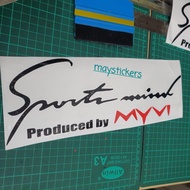 car sticker (Sport mint new myvi) M3 suitable for body, mirror, bonnet, bumper (2pcs)