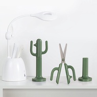 Handmade Scissors Cactus Creative Design with Tube Can Hold Scissors TS-5880 Handmade Scissors Child