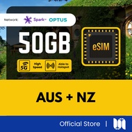 【Australia + NZ eSIM】【Both Countries】【50GB】Australia eSIM for 澳洲 eSIM New Zealand eSIM Australia Tra