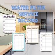 Sticker Label Water Filter Service Record (Rekod Servis Penapis Air) saiz A5/A6
