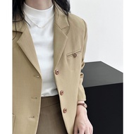 Fashion 2024 Korean Style Blazer Women Jacket Professional Wear