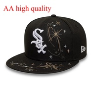 AA Quality Chicago White Sox MLB Zodiac Black 59FIFTY Fitted Cap Hip Hop Hat Fashion Accessory
